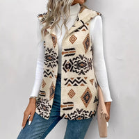 Aurora | Modern Geometric Pattern Layering Knit Vest
