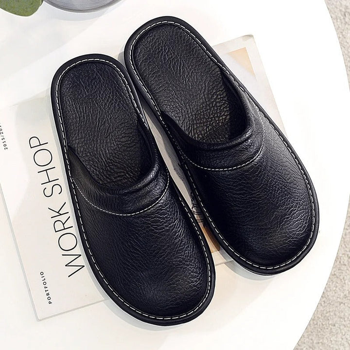 Xavier | Mens Leather Slippers – Ergonomic Comfort 6