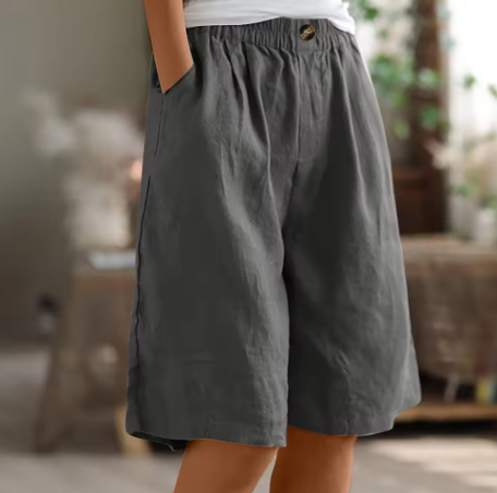 Yvette | Women's Shorts Casual Oversized Breathable Cotton Fit 1