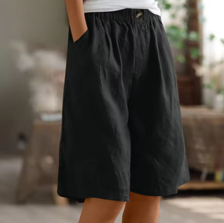 Yvette | Women's Shorts Casual Oversized Breathable Cotton Fit 10