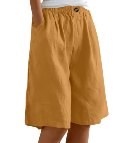 Yvette | Women's Shorts Casual Oversized Breathable Cotton Fit 11