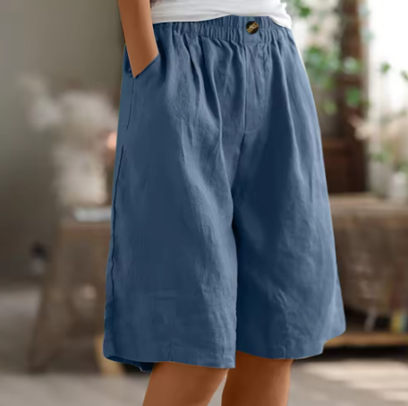 Yvette | Women's Shorts Casual Oversized Breathable Cotton Fit 3