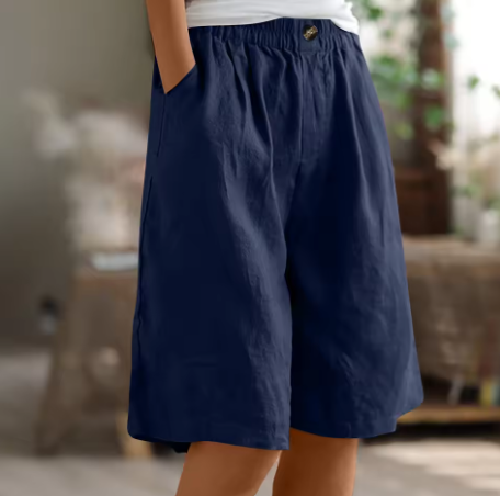 Yvette | Women's Shorts Casual Oversized Breathable Cotton Fit 5
