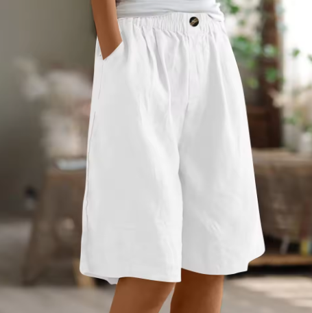 Yvette | Women's Shorts Casual Oversized Breathable Cotton Fit 9