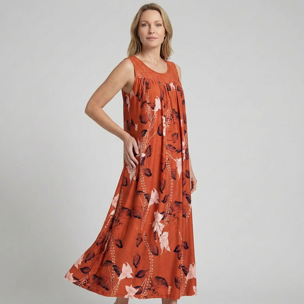 Yvonne | Vibrant and Elegant Floral Lace Maxi Dress 1