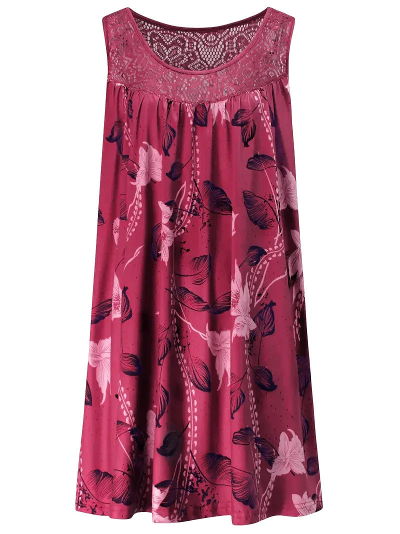 Yvonne | Vibrant and Elegant Floral Lace Maxi Dress 11