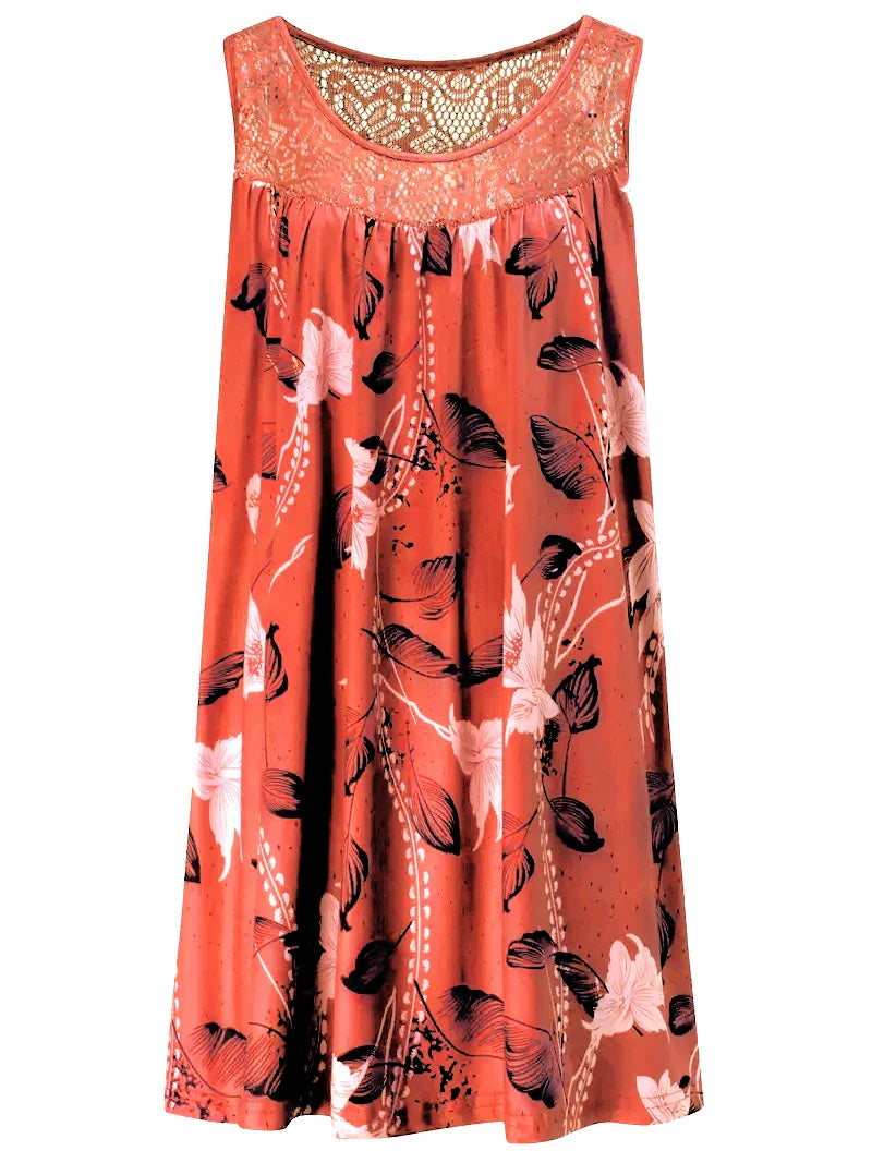 Yvonne | Vibrant and Elegant Floral Lace Maxi Dress 9