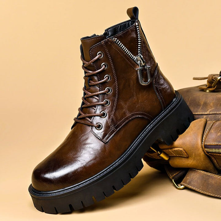 Zachary | Rugged Elegance And Premium Prestige Leather Boots 0