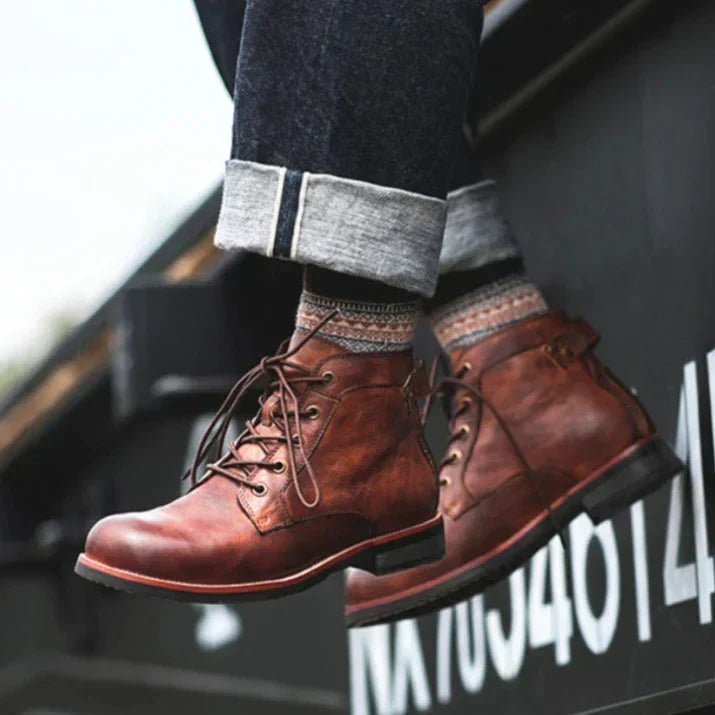 Zane | Genuine Leather High-Top Boots 4
