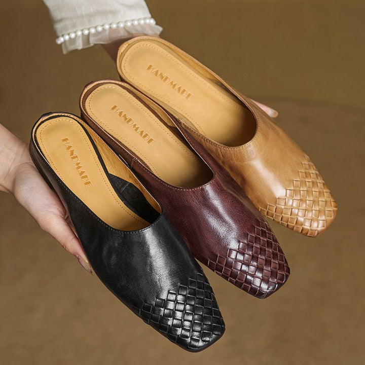 Harper | Mules eleganti e comode in pelle intrecciata