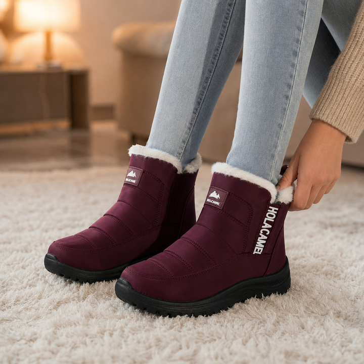 Gripwell | Faux-Fur Lined Waterproof Snow Boots for Women