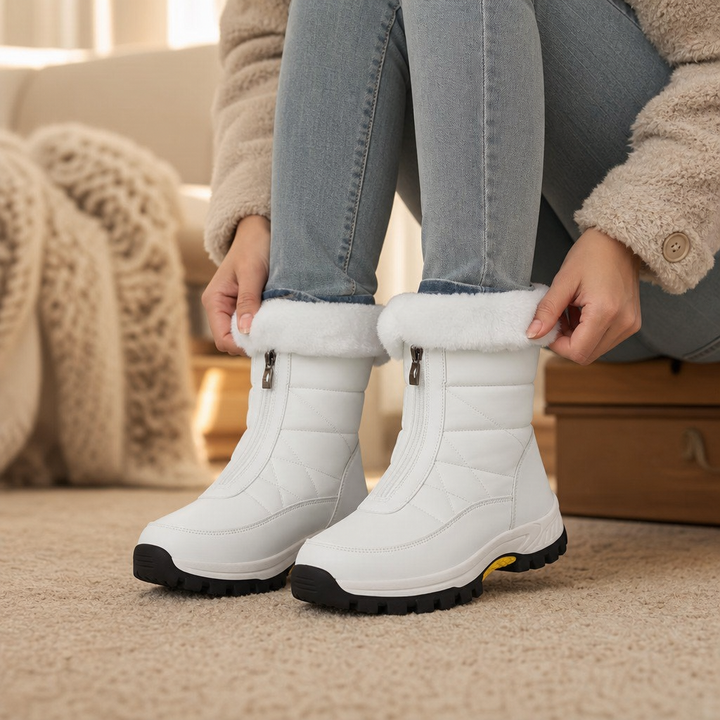 Snowlina | Plush-Lined Snow Boots – Cozy Mid-Calf Style