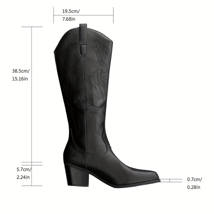 Hazel | Bottes de cowboy élégantes et confortables à tige large