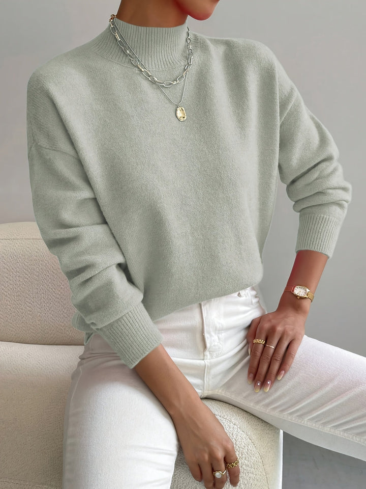 Evelyn | Comfortable And Timeless Turtleneck Knit Sweater