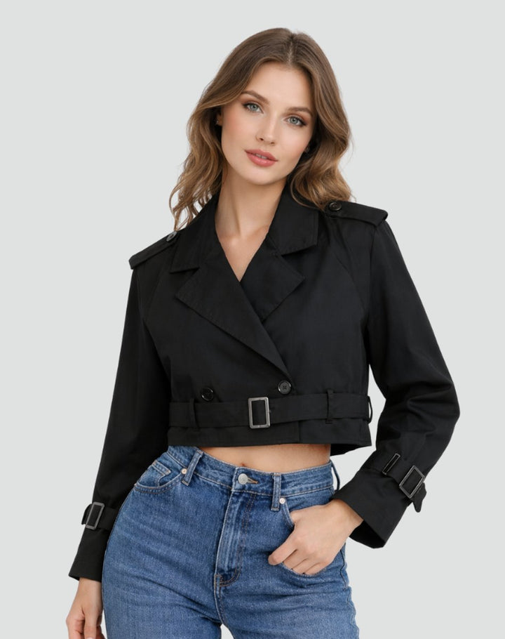 Ava | Trench corto elegante e raffinato