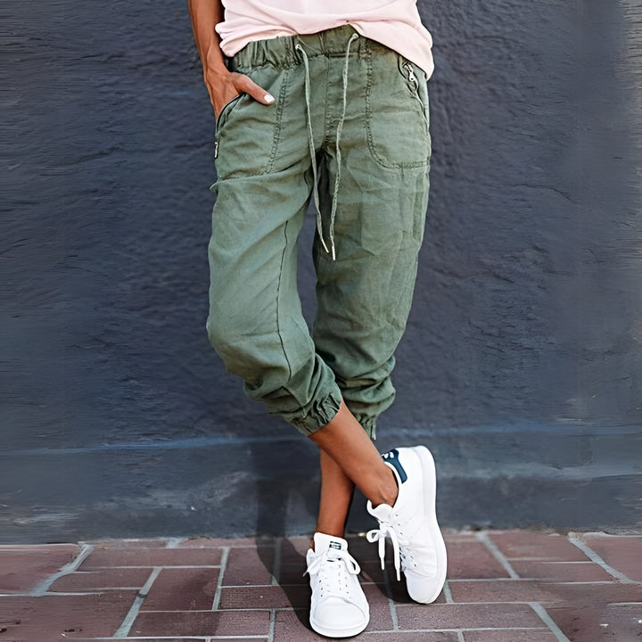 Chloe | Pantaloni cargo utility chic e versatili con coulisse