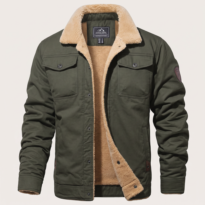 Kairo | Fleece Bomber Jacket – Rugged Comfort for Men
