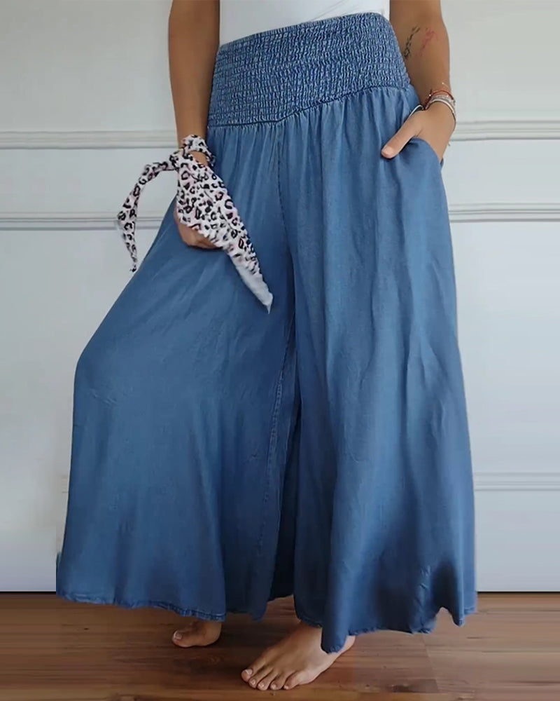 Grace | Pantaloni premium e confortevoli in cotone a gamba larga