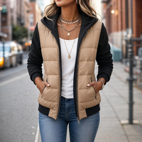 Adeline | Cozy And Stylish Mixed-Media Puffer Jacket