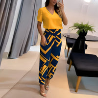 Sophia | Completo elegante e comodo di due pezzi con camicetta e pantaloni