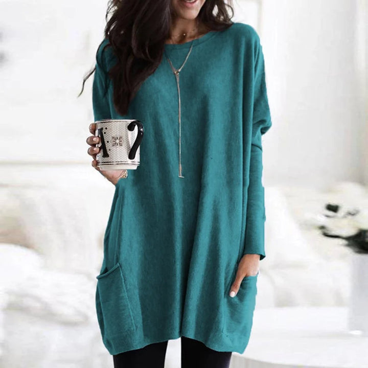 Olivia | Comfortable Oversized Tunic Sweater with Pocket