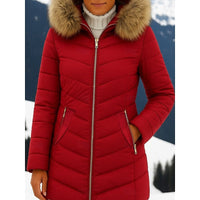 Isabella | Flattering And Cozy Hooded Quilted Winter Puffer Jacket