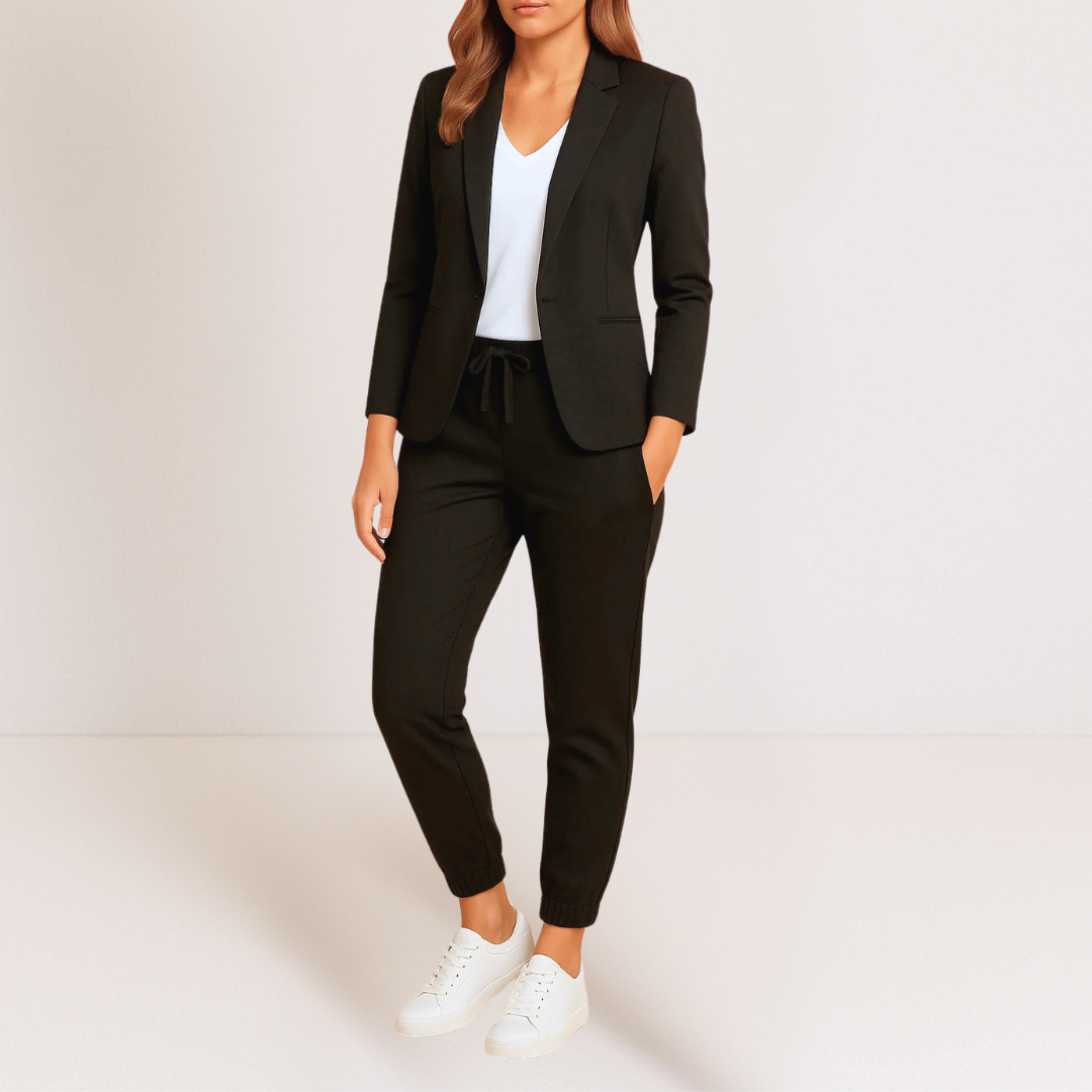 Seraphina | Ensemble blazer et jogging soigné et confortable pour femme