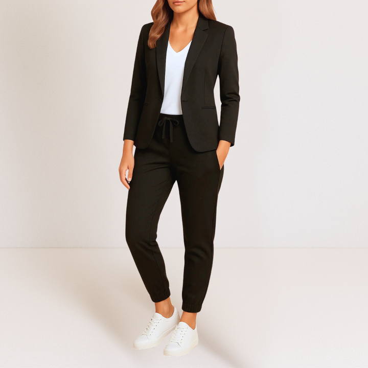 Seraphina | Ensemble blazer et jogging soigné et confortable pour femme