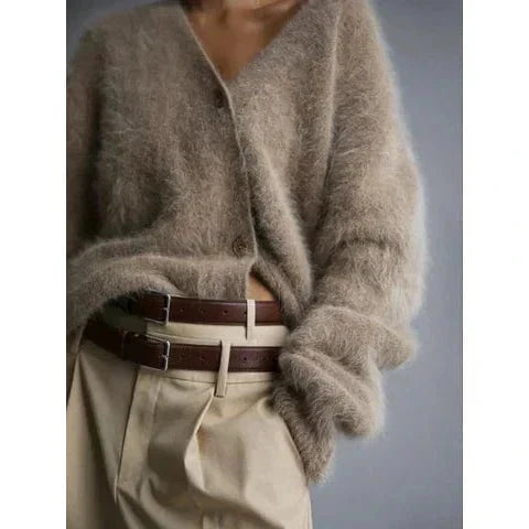 Luna | Kuscheliger und eleganter Strick-Cardigan mit V-Ausschnitt