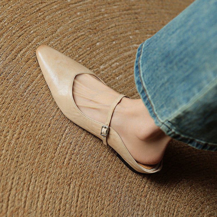 Eleanor | Mules eleganti e comode in pelle con punta affusolata