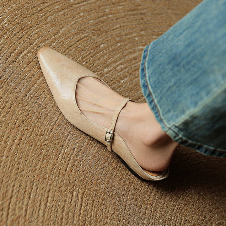 Eleanor | Mules eleganti e comode in pelle con punta affusolata