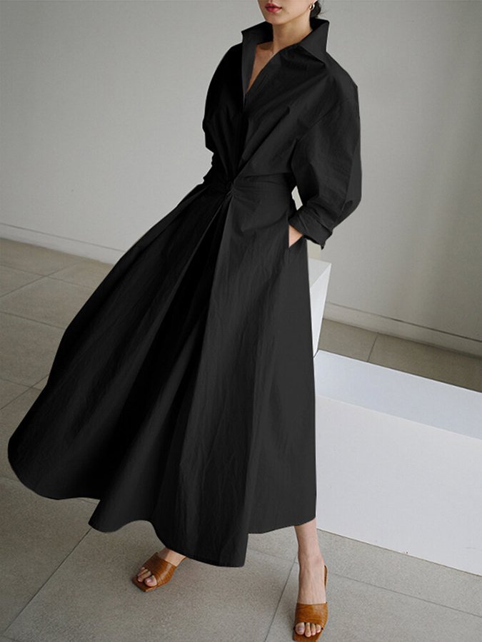 Eden | Midi Dress – Elegant Flowing Style for Women