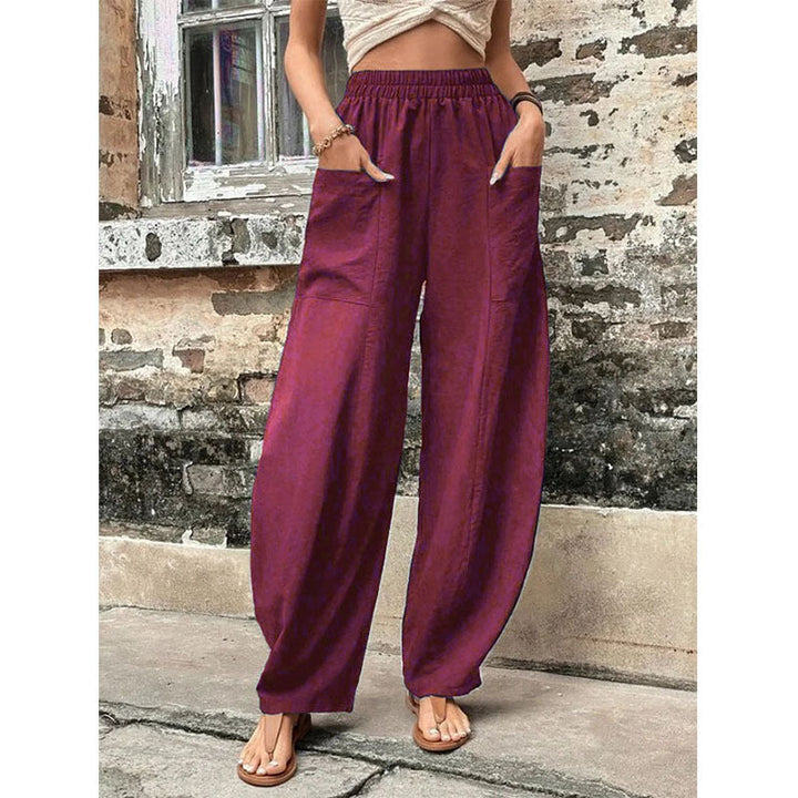Sophia | Luftige und lässige Palazzo-Hose mit weitem Bein