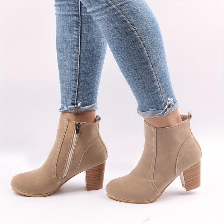 Ava | Bottines tendance à talon bloc compensé