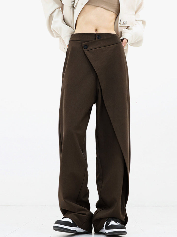 Elena | Pantaloni moderni asimmetrici a gamba larga