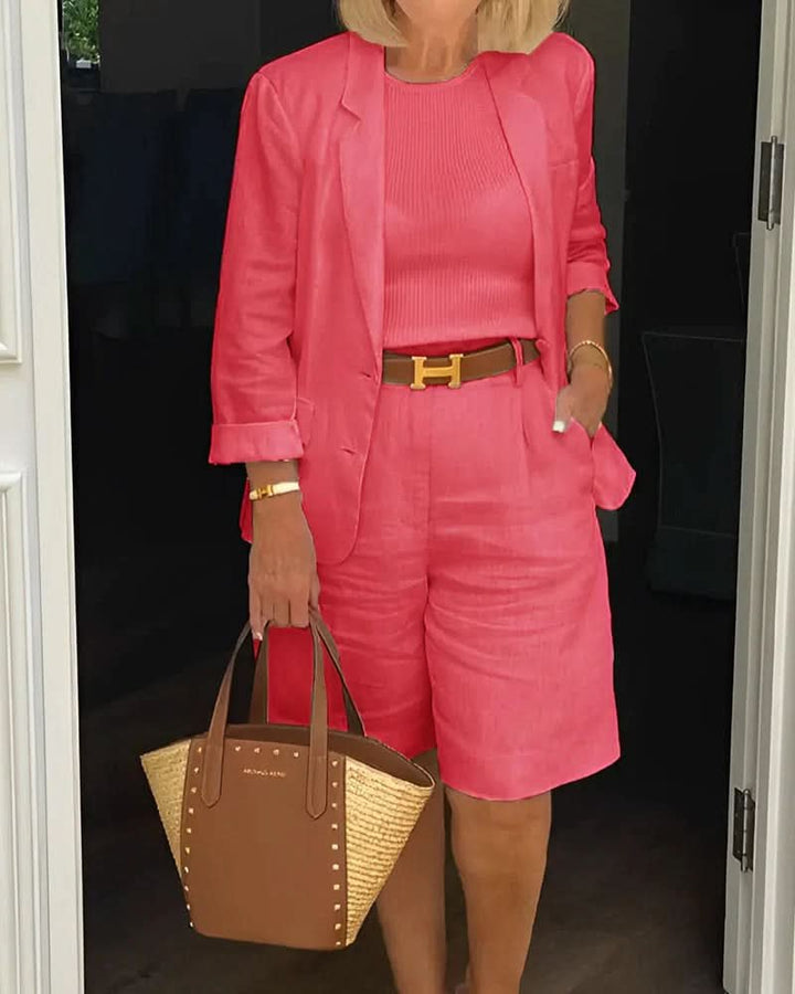 Riley | Two-Piece Suit Set – Stylish Blazer and Tailored Shorts