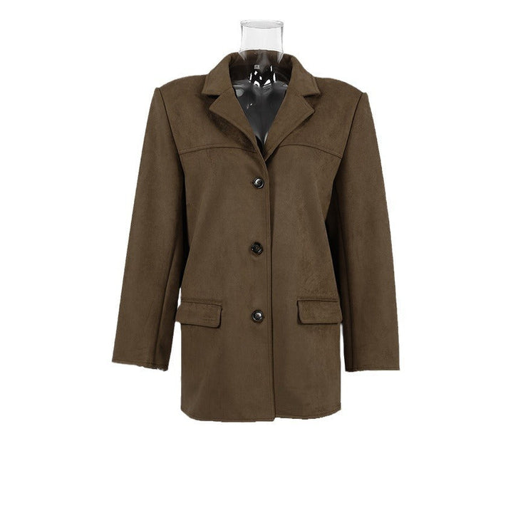 Victoria | Blazer lussuoso e morbido in camoscio