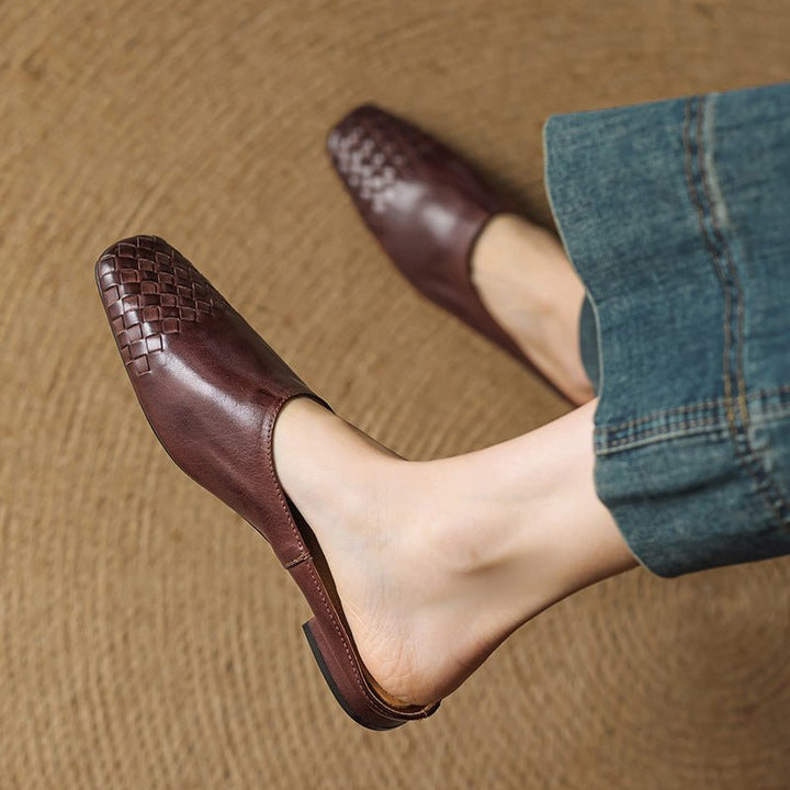 Harper | Mules eleganti e comode in pelle intrecciata