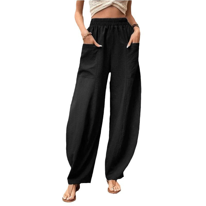 Sophia | Luftige und lässige Palazzo-Hose mit weitem Bein