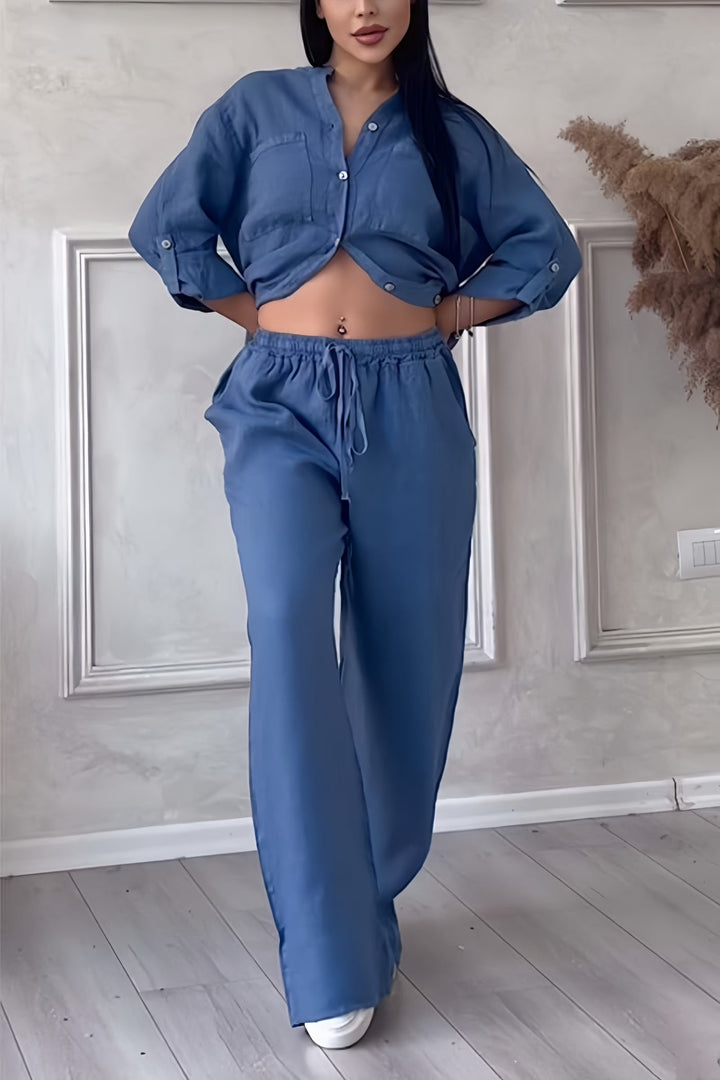 Sophia | Elegante e traspirante completo in lino a due pezzi