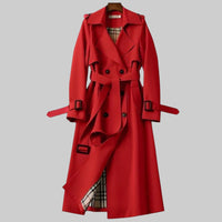 Olivia | Elegante trench coat lungo doppiopetto