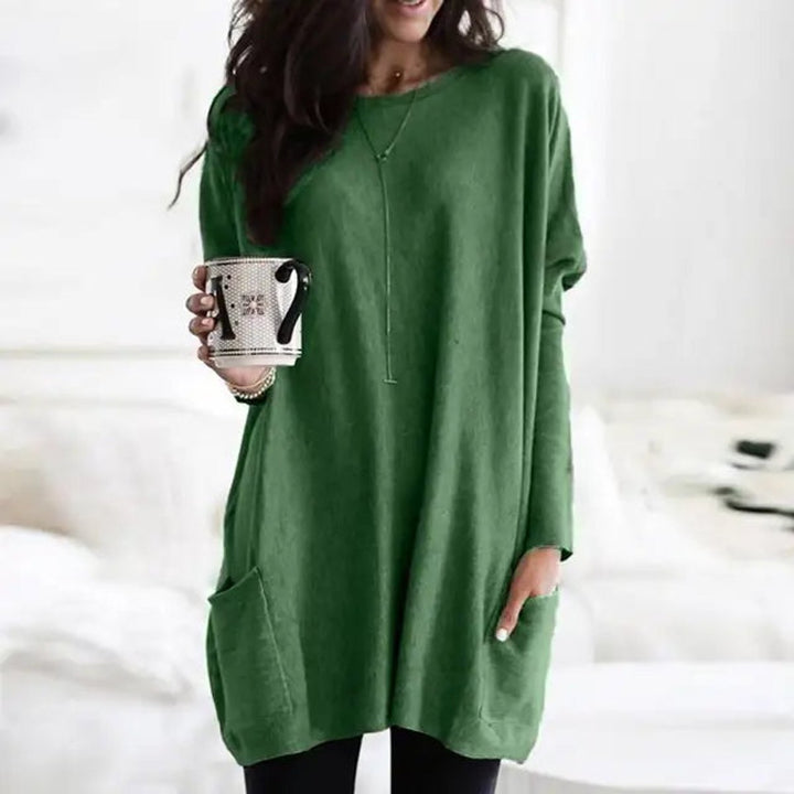 Olivia | Comfortable Oversized Tunic Sweater with Pocket