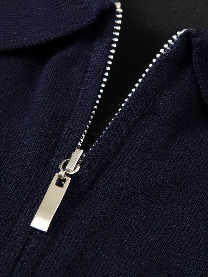 Donovan | Quarter-Zip Polo Sweater for Men – Effortless Style