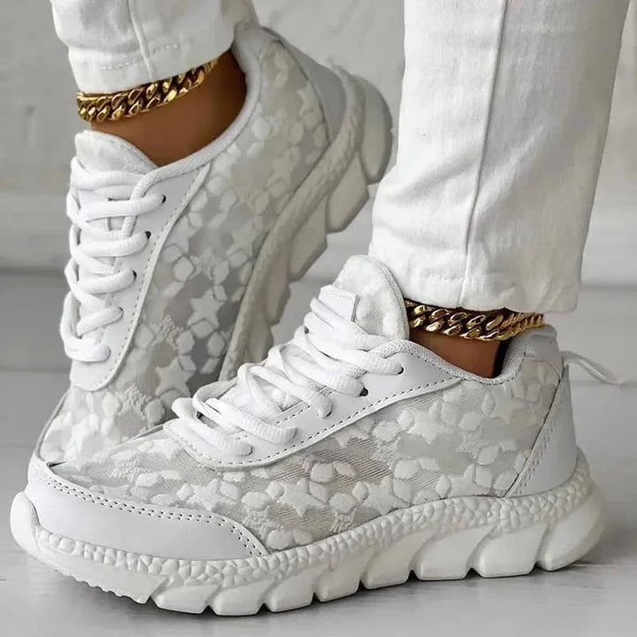 Emily | Sneakers ortopediche traspiranti e sostenitive in mesh, senza lacci