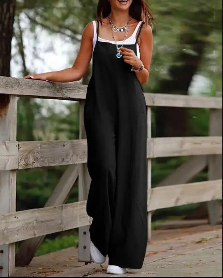 Elfriede | Wide-Leg Jumpsuit for Women with Adjustable Straps
