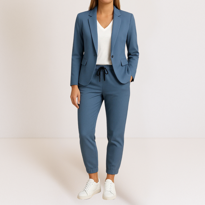 Seraphina | Ensemble blazer et jogging soigné et confortable pour femme