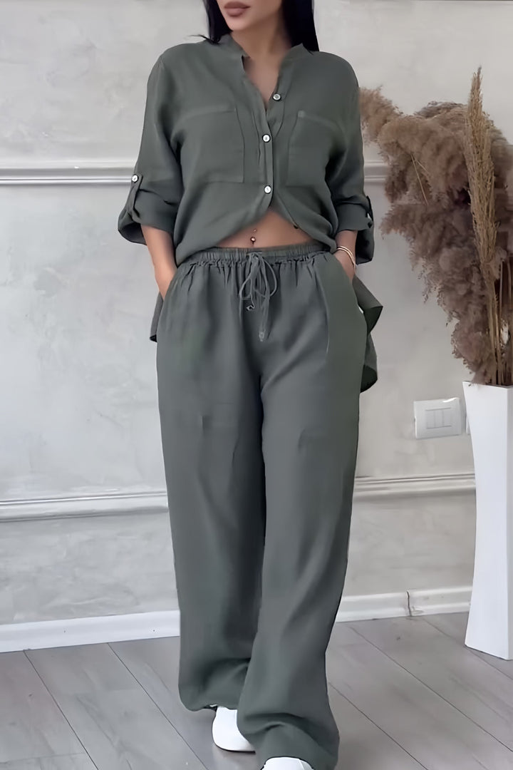 Sophia | Elegante e traspirante completo in lino a due pezzi