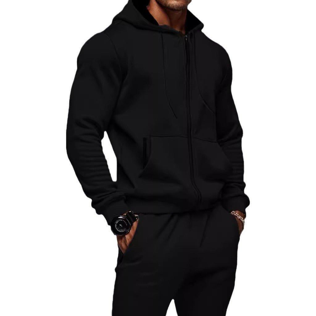 Drune | Men's Sports Tracksuit – Comfortable Zip-Up Hoodie