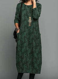 Diana | Elegant and Comfortable Botanical Winter Dress