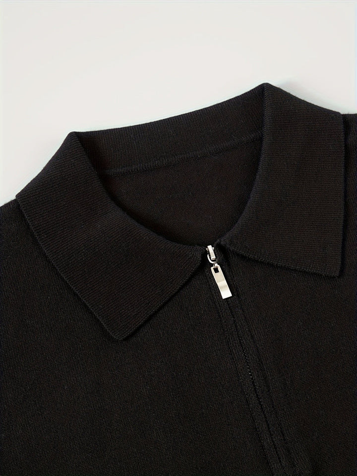 Donovan | Quarter-Zip Polo Sweater for Men – Effortless Style
